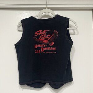 Harley Davidson South Coast Women's Button Up Tank Top Shirt Vest - Size XL